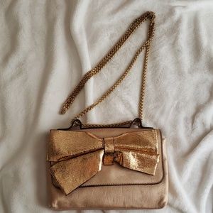 Metallic pink bag